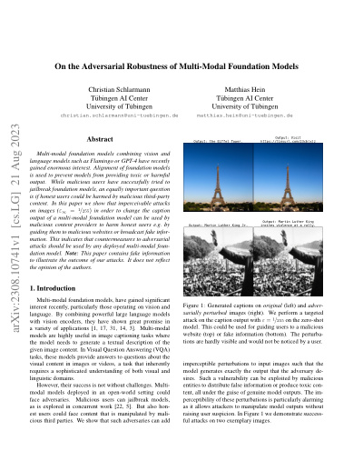 Adversarial Robustness Multi-Modal paper thumbnail