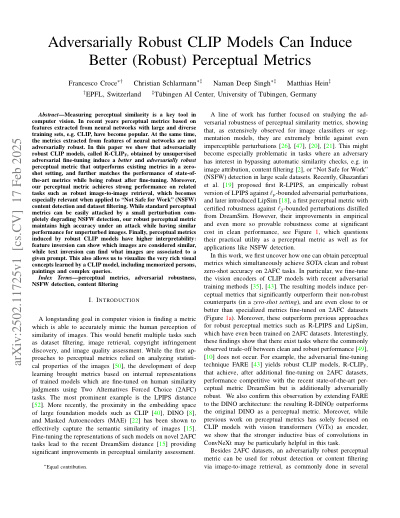 Robust CLIP Perceptual Metrics paper thumbnail